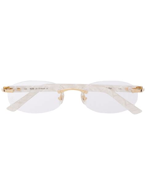 cartier white acetate|Cartier Eyewear Signature C De Cartier Sunglasses .